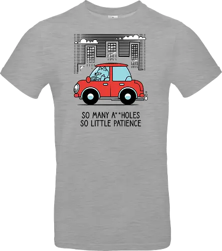 A little patience - Cats, Traffic, Cars, Middle finger - Standard T-Shirt