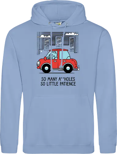A little patience - Cats, Traffic, Cars, Middle finger - Standard Hoodie