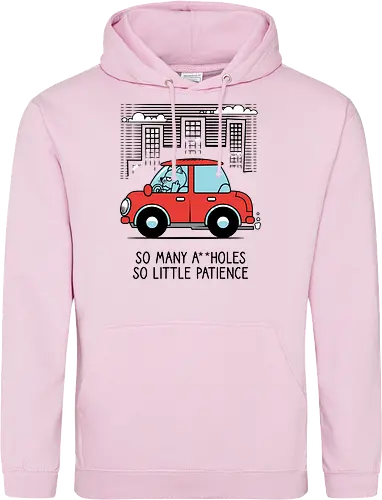 A little patience - Cats, Traffic, Cars, Middle finger - Standard Hoodie