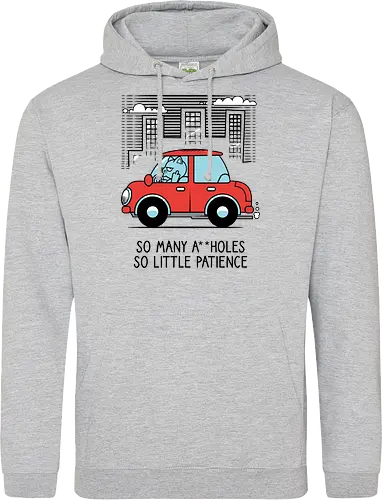 A little patience - Cats, Traffic, Cars, Middle finger - Standard Hoodie