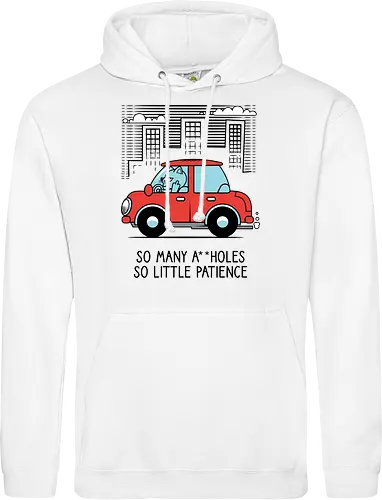 A little patience - Cats, Traffic, Cars, Middle finger - Standard Hoodie
