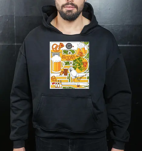 Beer Symphony - Beer - Cropped Hoodie
