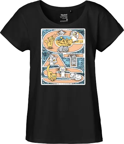 Cat vibes - Cats - Fairtrade Girl Shirt