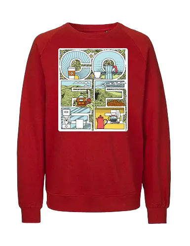 Coffee Bold - Coffee, Lettering - Fairtrade Sweatshirt