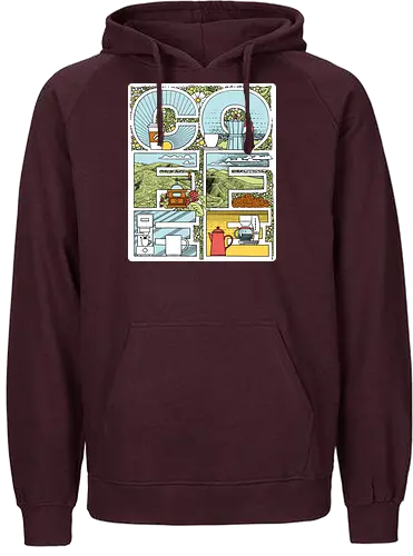 Coffee Bold - Coffee, Lettering - Fairtrade Hoodie