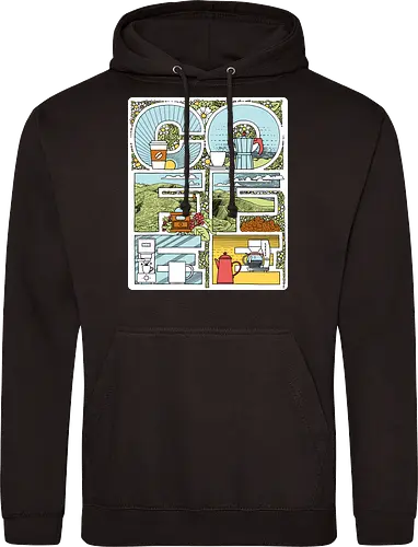 Coffee Bold - Coffee, Lettering - Standard Hoodie