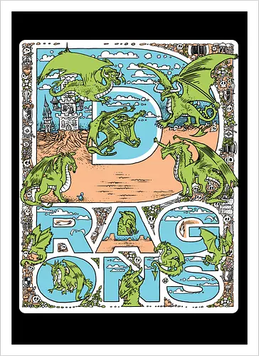Dragon vibes - Dragons, Fantasy - Kunstdruck
