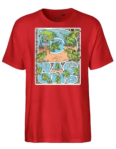 Dragon vibes - Dragons, Fantasy - Fairtrade T-Shirt