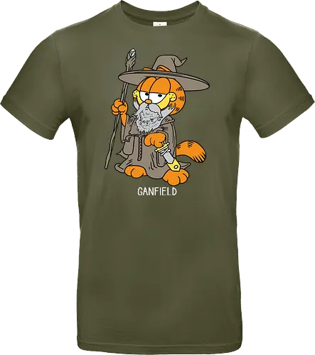 Ganfield - Orange Cat, Wizard, LOTR, Tolkien - Standard T-Shirt
