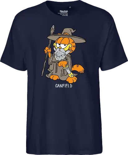Ganfield - Orange Cat, Wizard, LOTR, Tolkien - Fairtrade T-Shirt