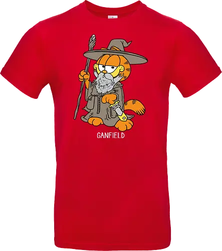 Ganfield - Orange Cat, Wizard, LOTR, Tolkien - Standard T-Shirt
