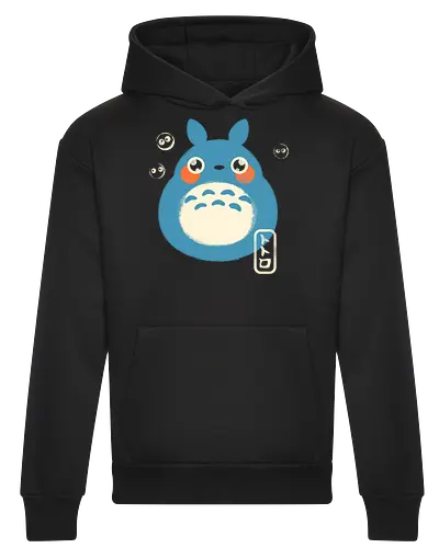 My Cute Neighbor - japanese, japan, anime, anime inspired, funny, fantasy, cute, cute creature, animals, spirit, forest spirit, cute, whimsical, kawaii, movie - Heavyweight Hoodie