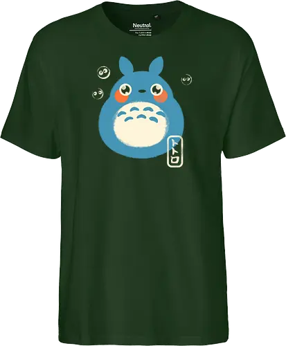 My Cute Neighbor - japanese, japan, anime, anime inspired, funny, fantasy, cute, cute creature, animals, spirit, forest spirit, cute, whimsical, kawaii, movie - Fairtrade T-Shirt