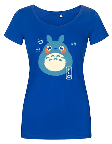 My Cute Neighbor - japanese, japan, anime, anime inspired, funny, fantasy, cute, cute creature, animals, spirit, forest spirit, cute, whimsical, kawaii, movie - Damen T-Shirt