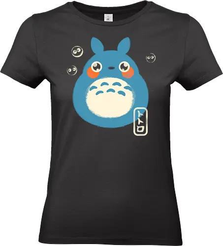 My Cute Neighbor - japanese, japan, anime, anime inspired, funny, fantasy, cute, cute creature, animals, spirit, forest spirit, cute, whimsical, kawaii, movie - Standard T-Shirt (Frauen)