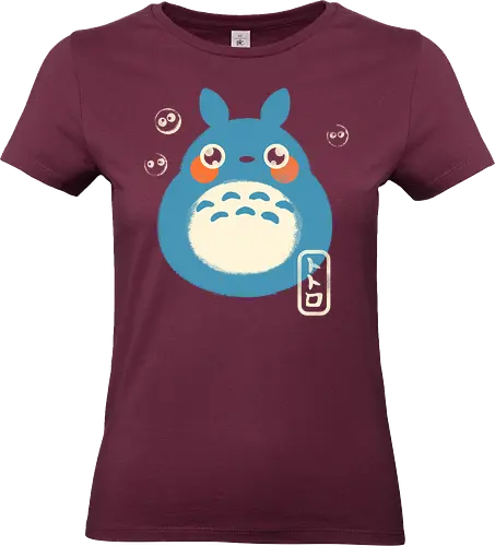 My Cute Neighbor - japanese, japan, anime, anime inspired, funny, fantasy, cute, cute creature, animals, spirit, forest spirit, cute, whimsical, kawaii, movie - Standard T-Shirt (Frauen)
