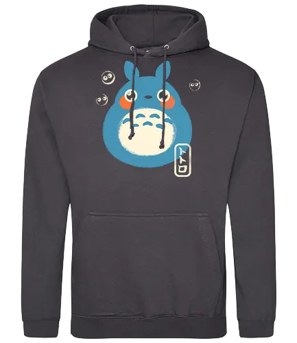 My Cute Neighbor - japanese, japan, anime, anime inspired, funny, fantasy, cute, cute creature, animals, spirit, forest spirit, cute, whimsical, kawaii, movie - Standard Hoodie