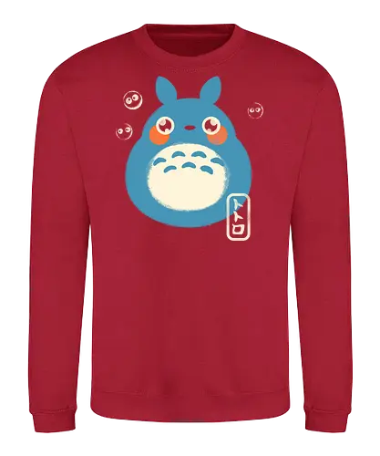 My Cute Neighbor - japanese, japan, anime, anime inspired, funny, fantasy, cute, cute creature, animals, spirit, forest spirit, cute, whimsical, kawaii, movie - Sweatshirt