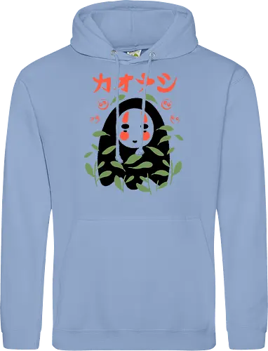 Leafy Little Void - japanese, japan, spirited away, anime, anime inspired, funny, fantasy, cute, cute creature, animals, spirit, forest spirit, cute, whimsical, kawaii, movie - Standard Hoodie