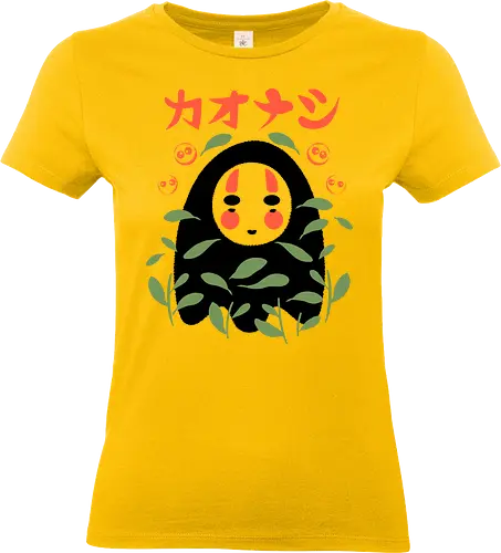 Leafy Little Void - japanese, japan, spirited away, anime, anime inspired, funny, fantasy, cute, cute creature, animals, spirit, forest spirit, cute, whimsical, kawaii, movie - Standard T-Shirt (Frauen)