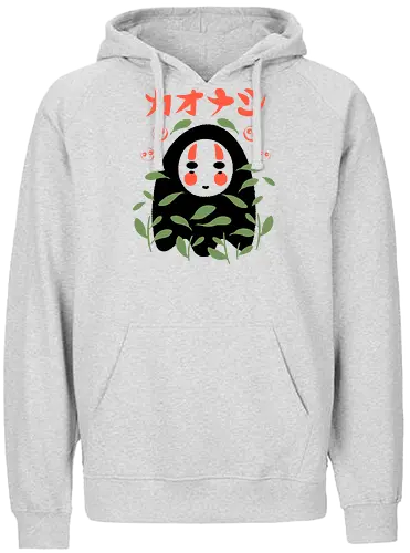 Leafy Little Void - japanese, japan, spirited away, anime, anime inspired, funny, fantasy, cute, cute creature, animals, spirit, forest spirit, cute, whimsical, kawaii, movie - Fairtrade Hoodie