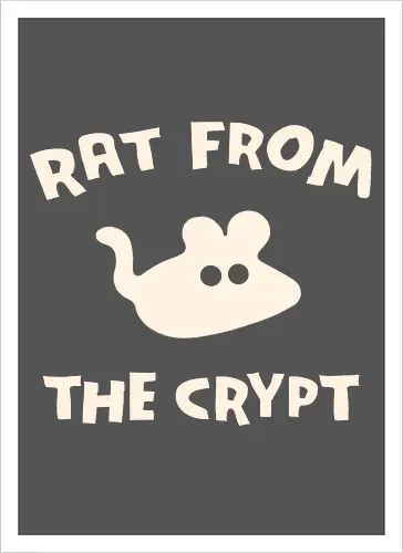Rat From The Crypt - horror, halloween, creepy, scary, rat, maouse, animals, pets, spooky, retro, punk, funny, dark humor, cute - Kunstdruck