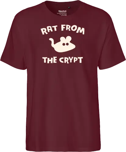 Rat From The Crypt - horror, halloween, creepy, scary, rat, maouse, animals, pets, spooky, retro, punk, funny, dark humor, cute - Fairtrade T-Shirt
