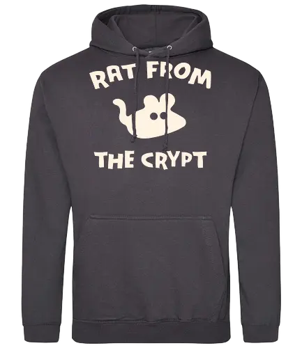 Rat From The Crypt - horror, halloween, creepy, scary, rat, maouse, animals, pets, spooky, retro, punk, funny, dark humor, cute - Standard Hoodie