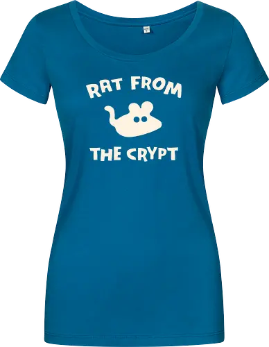Rat From The Crypt - horror, halloween, creepy, scary, rat, maouse, animals, pets, spooky, retro, punk, funny, dark humor, cute - Damen T-Shirt