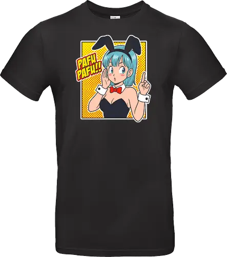 The Capsule Bunny - Bulma bunny shirt, retro Dragon Ball graphic tee, anime bunny girl apparel, Pafu Pafu merch, vintage 90s anime streetwear, pop art manga clothing, classic shonen waifu, aesthetic otaku fashion, Japanese pop culture tee, nostalgic anime humor shirt - Standard T-Shirt