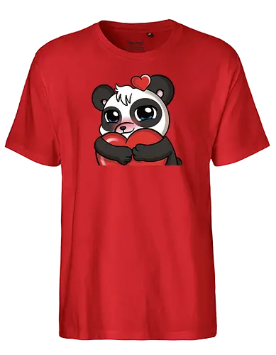 PandaAmanda - Love - pandalove, panda, love - Fairtrade T-Shirt