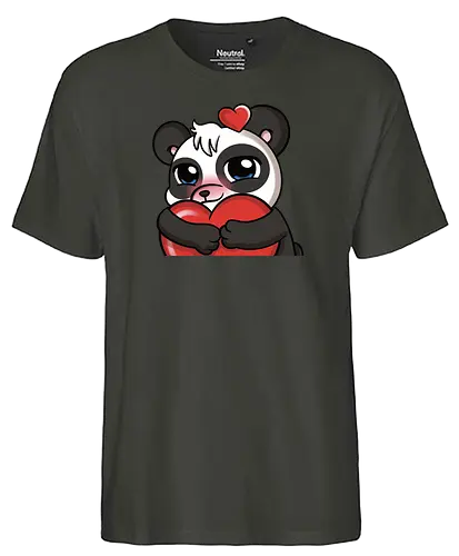 PandaAmanda - Love - pandalove, panda, love - Fairtrade T-Shirt