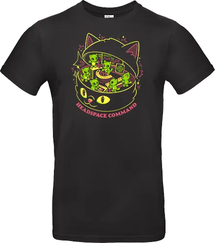 Headspace Command - eduely, ely, alien, cat, space, cat lover, sci fi, cosmic, chaotic mind, introvert, funny - Standard T-Shirt