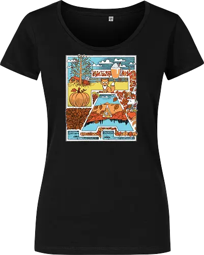 I love fall - Fall, Autumn - Damen T-Shirt
