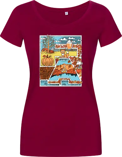 I love fall - Fall, Autumn - Damen T-Shirt