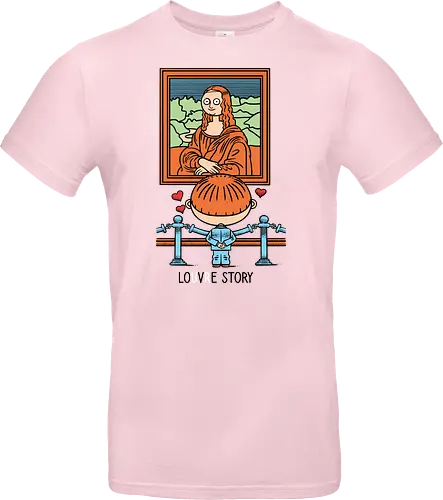 Louvre story - Louvre, Museum, Mona Lisa, Love - Standard T-Shirt