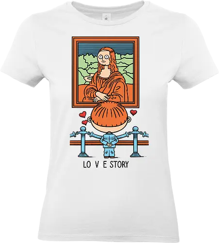 Louvre story - Louvre, Museum, Mona Lisa, Love - Standard T-Shirt (Frauen)