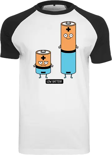 Low battery - Battery - Raglan T-Shirt