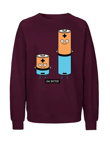 Low battery - Battery - Fairtrade Sweatshirt