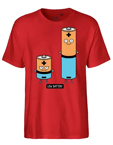 Low battery - Battery - Fairtrade T-Shirt