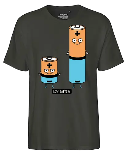 Low battery - Battery - Fairtrade T-Shirt