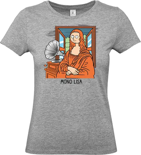 Mono Lisa - Music, Mono, Mona Lisa, Gramophone - Standard T-Shirt (Frauen)