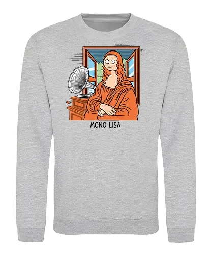Mono Lisa - Music, Mono, Mona Lisa, Gramophone - Sweatshirt