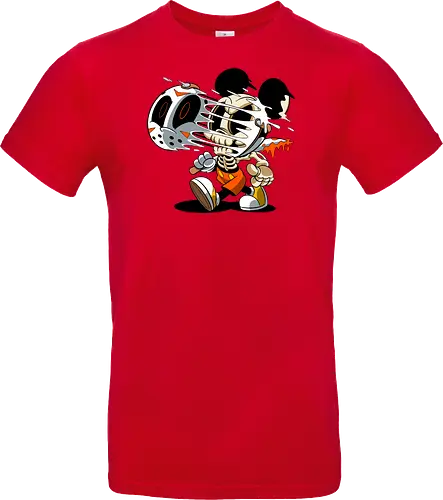 Skelett-Maus Slasher - Halloween Horror Cartoon Kunst - Mickey freaky art, estampa geek horror, Disney scary art, camiseta geek Halloween, Cartoon Horror Slasher, Halloween Terror Druck, freaky Maus Horror, Underground Slasher Kunst, Skelett Cartoon Halloween, Geek Terror Druck, klassischer Horror Cartoon, Pop Art Slasher, Horror Halloween Charakter, Cartoon Dark Art, Skelett Maus Horror, Eishockeymaske Cartoon, Slasher Cartoon Kunst, blutiges Messer Cartoon, Halloween Geek Kunst, Mickey Mouse horror, Jason Voorhees Disney, Mickey Halloween skeleton, Disney horror art, Sexta-Feira 13, Mickey zumbi, arte geek terror, camiseta horror Disney, Mickey Mouse Jason mask, cartoon horror, slasher art, cultura pop terror, Mickey Mouse esqueleto, Disney Halloween, Jason Voorhees mask, horror cartoon Disney - Standard T-Shirt