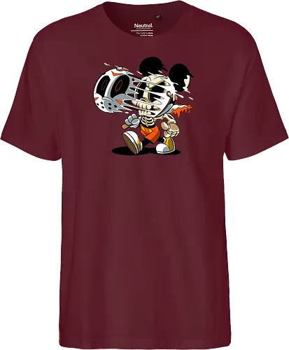 Skelett-Maus Slasher - Halloween Horror Cartoon Kunst - Mickey freaky art, estampa geek horror, Disney scary art, camiseta geek Halloween, Cartoon Horror Slasher, Halloween Terror Druck, freaky Maus Horror, Underground Slasher Kunst, Skelett Cartoon Halloween, Geek Terror Druck, klassischer Horror Cartoon, Pop Art Slasher, Horror Halloween Charakter, Cartoon Dark Art, Skelett Maus Horror, Eishockeymaske Cartoon, Slasher Cartoon Kunst, blutiges Messer Cartoon, Halloween Geek Kunst, Mickey Mouse horror, Jason Voorhees Disney, Mickey Halloween skeleton, Disney horror art, Sexta-Feira 13, Mickey zumbi, arte geek terror, camiseta horror Disney, Mickey Mouse Jason mask, cartoon horror, slasher art, cultura pop terror, Mickey Mouse esqueleto, Disney Halloween, Jason Voorhees mask, horror cartoon Disney - Fairtrade T-Shirt