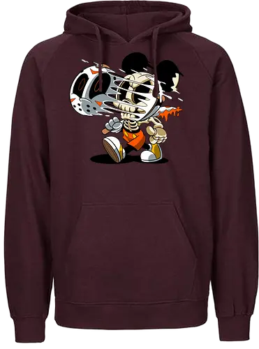 Skelett-Maus Slasher - Halloween Horror Cartoon Kunst - Mickey freaky art, estampa geek horror, Disney scary art, camiseta geek Halloween, Cartoon Horror Slasher, Halloween Terror Druck, freaky Maus Horror, Underground Slasher Kunst, Skelett Cartoon Halloween, Geek Terror Druck, klassischer Horror Cartoon, Pop Art Slasher, Horror Halloween Charakter, Cartoon Dark Art, Skelett Maus Horror, Eishockeymaske Cartoon, Slasher Cartoon Kunst, blutiges Messer Cartoon, Halloween Geek Kunst, Mickey Mouse horror, Jason Voorhees Disney, Mickey Halloween skeleton, Disney horror art, Sexta-Feira 13, Mickey zumbi, arte geek terror, camiseta horror Disney, Mickey Mouse Jason mask, cartoon horror, slasher art, cultura pop terror, Mickey Mouse esqueleto, Disney Halloween, Jason Voorhees mask, horror cartoon Disney - Fairtrade Hoodie
