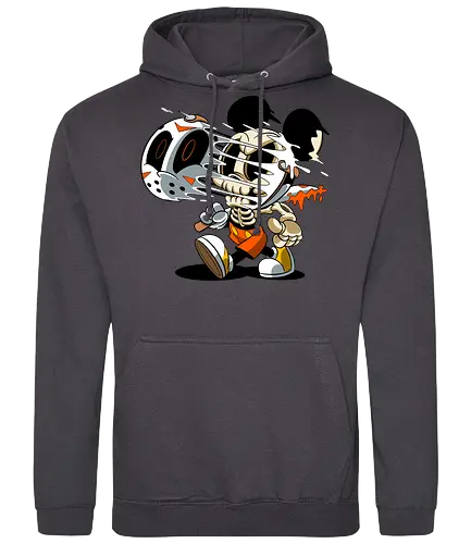 Skelett-Maus Slasher - Halloween Horror Cartoon Kunst - Mickey freaky art, estampa geek horror, Disney scary art, camiseta geek Halloween, Cartoon Horror Slasher, Halloween Terror Druck, freaky Maus Horror, Underground Slasher Kunst, Skelett Cartoon Halloween, Geek Terror Druck, klassischer Horror Cartoon, Pop Art Slasher, Horror Halloween Charakter, Cartoon Dark Art, Skelett Maus Horror, Eishockeymaske Cartoon, Slasher Cartoon Kunst, blutiges Messer Cartoon, Halloween Geek Kunst, Mickey Mouse horror, Jason Voorhees Disney, Mickey Halloween skeleton, Disney horror art, Sexta-Feira 13, Mickey zumbi, arte geek terror, camiseta horror Disney, Mickey Mouse Jason mask, cartoon horror, slasher art, cultura pop terror, Mickey Mouse esqueleto, Disney Halloween, Jason Voorhees mask, horror cartoon Disney - Standard Hoodie
