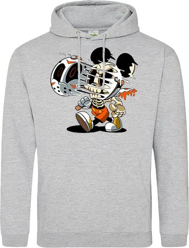 Skelett-Maus Slasher - Halloween Horror Cartoon Kunst - Mickey freaky art, estampa geek horror, Disney scary art, camiseta geek Halloween, Cartoon Horror Slasher, Halloween Terror Druck, freaky Maus Horror, Underground Slasher Kunst, Skelett Cartoon Halloween, Geek Terror Druck, klassischer Horror Cartoon, Pop Art Slasher, Horror Halloween Charakter, Cartoon Dark Art, Skelett Maus Horror, Eishockeymaske Cartoon, Slasher Cartoon Kunst, blutiges Messer Cartoon, Halloween Geek Kunst, Mickey Mouse horror, Jason Voorhees Disney, Mickey Halloween skeleton, Disney horror art, Sexta-Feira 13, Mickey zumbi, arte geek terror, camiseta horror Disney, Mickey Mouse Jason mask, cartoon horror, slasher art, cultura pop terror, Mickey Mouse esqueleto, Disney Halloween, Jason Voorhees mask, horror cartoon Disney - Standard Hoodie