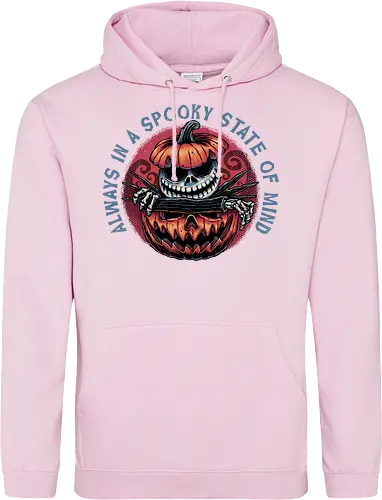 Spooky state of mind - Movie, animated, animation, horror, Halloween, pumpkin, skeleton, character, fantasy - Standard Hoodie