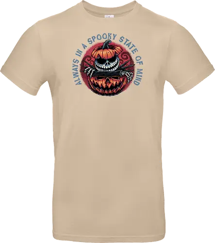 Spooky state of mind - Movie, animated, animation, horror, Halloween, pumpkin, skeleton, character, fantasy - Standard T-Shirt